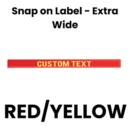 Snap on Label - Extra Wide