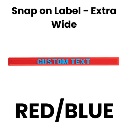 Snap on Label - Extra Wide