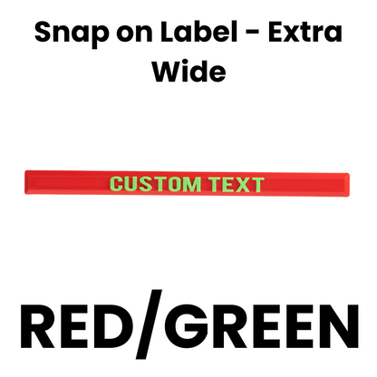 Snap on Label - Extra Wide