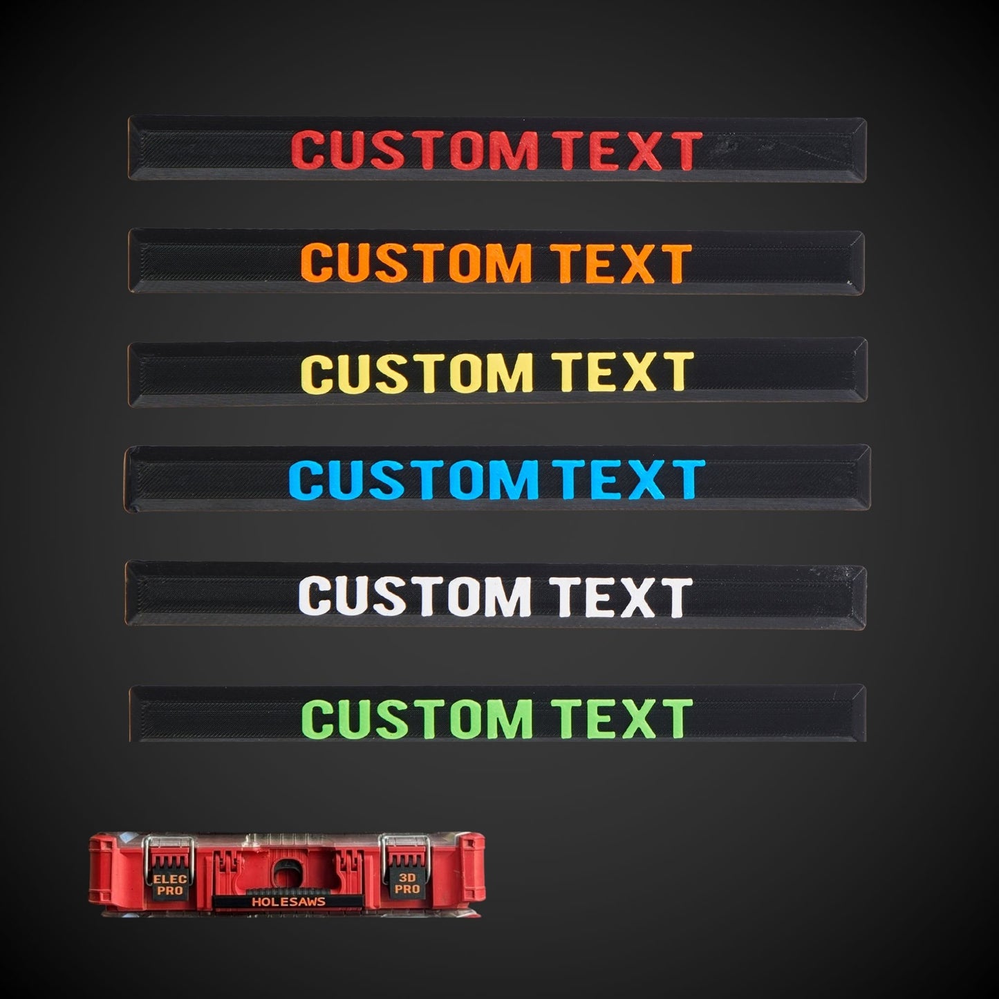 Snap on Label - Standard Full Width