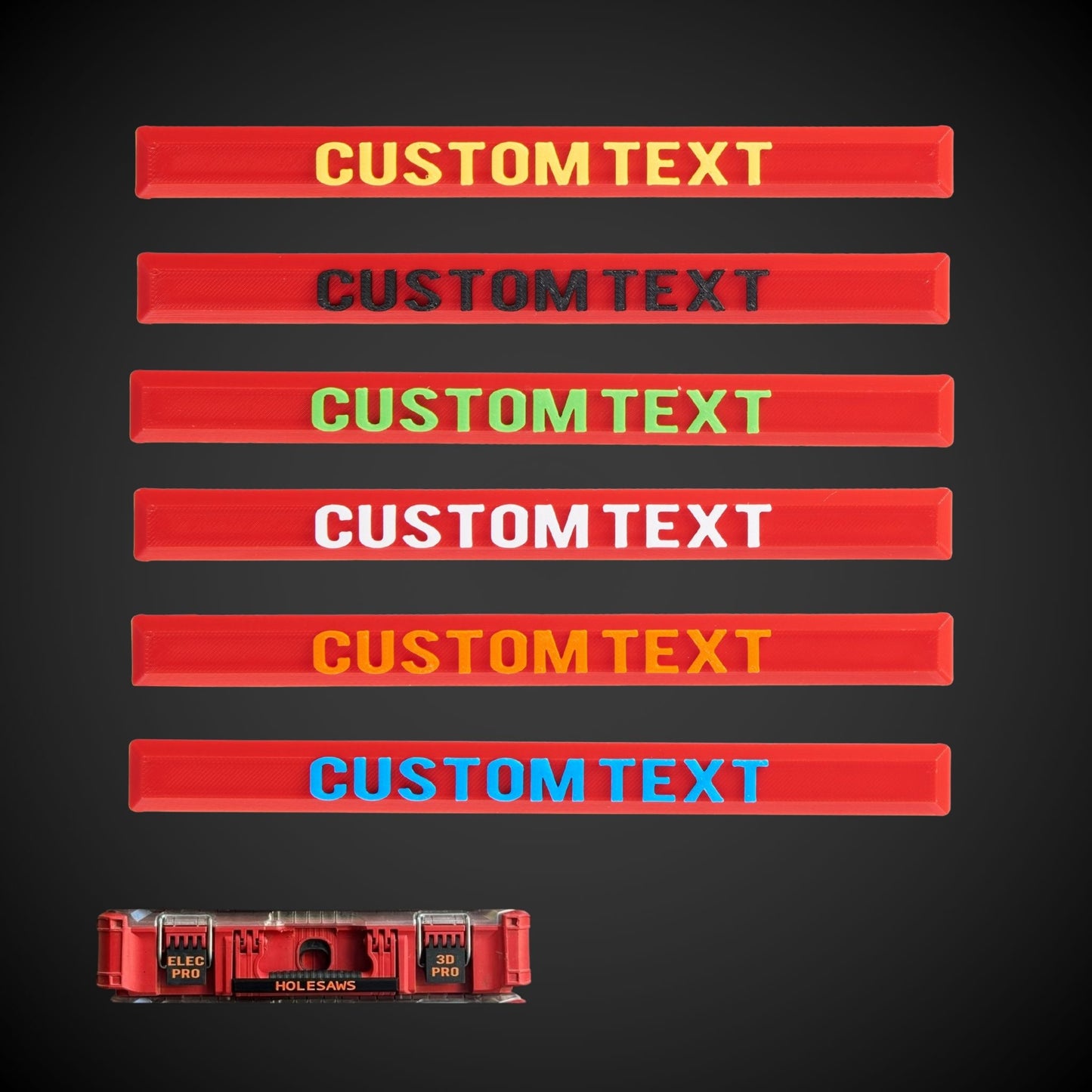 Snap on Label - Standard Full Width