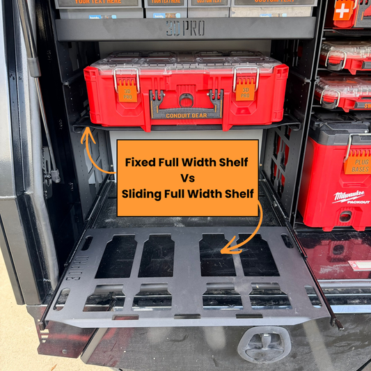 (Pre Order) Sliding Full Width Shelf (Pack A Shelf)