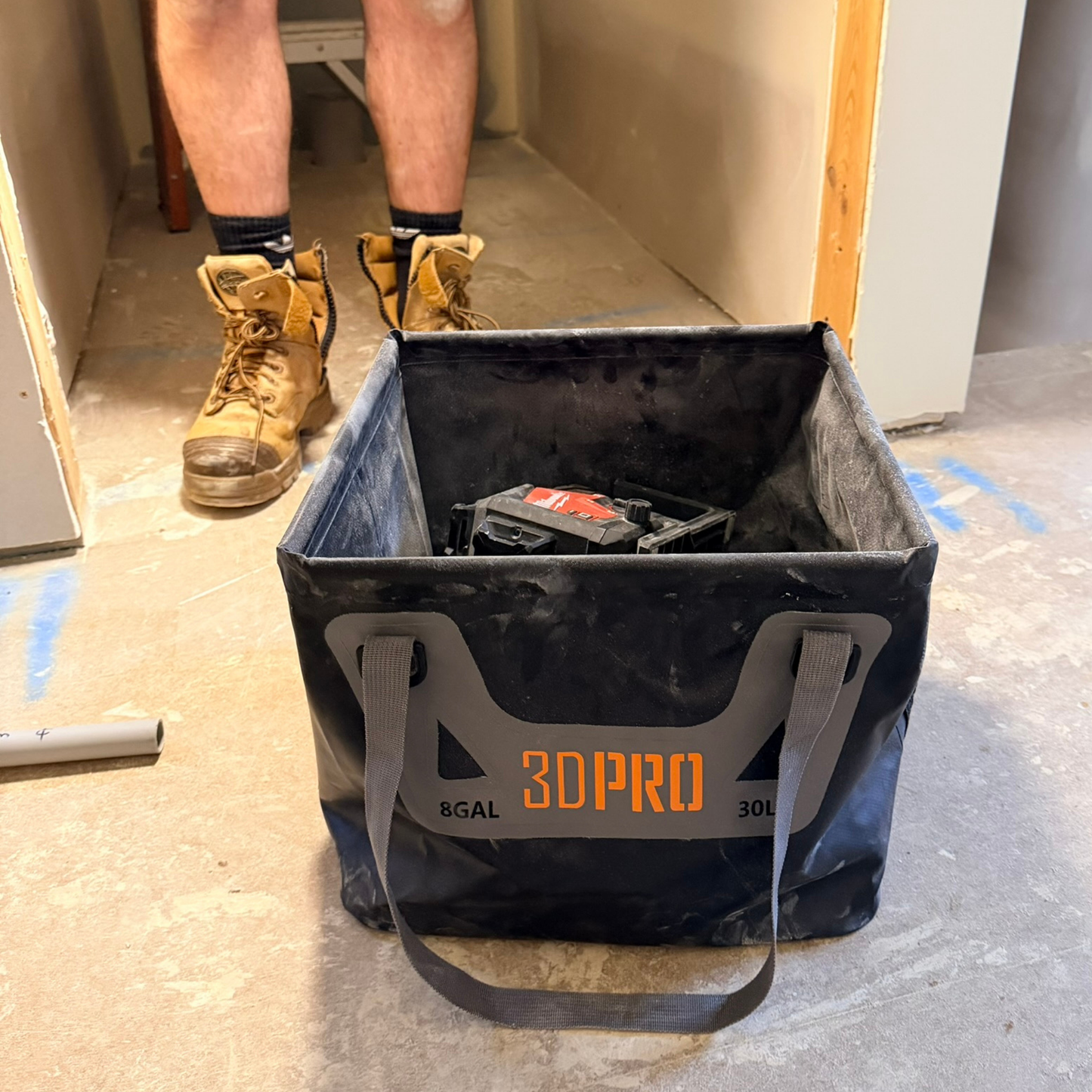 30L/8GAL Pro Square Folding Bucket